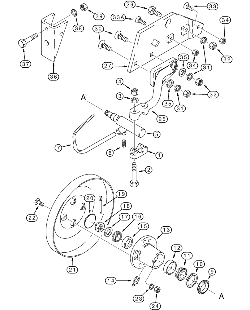 Схема 86637927, CASE IH 165, розділ 09-08 · WHEEL, REAR FURROW