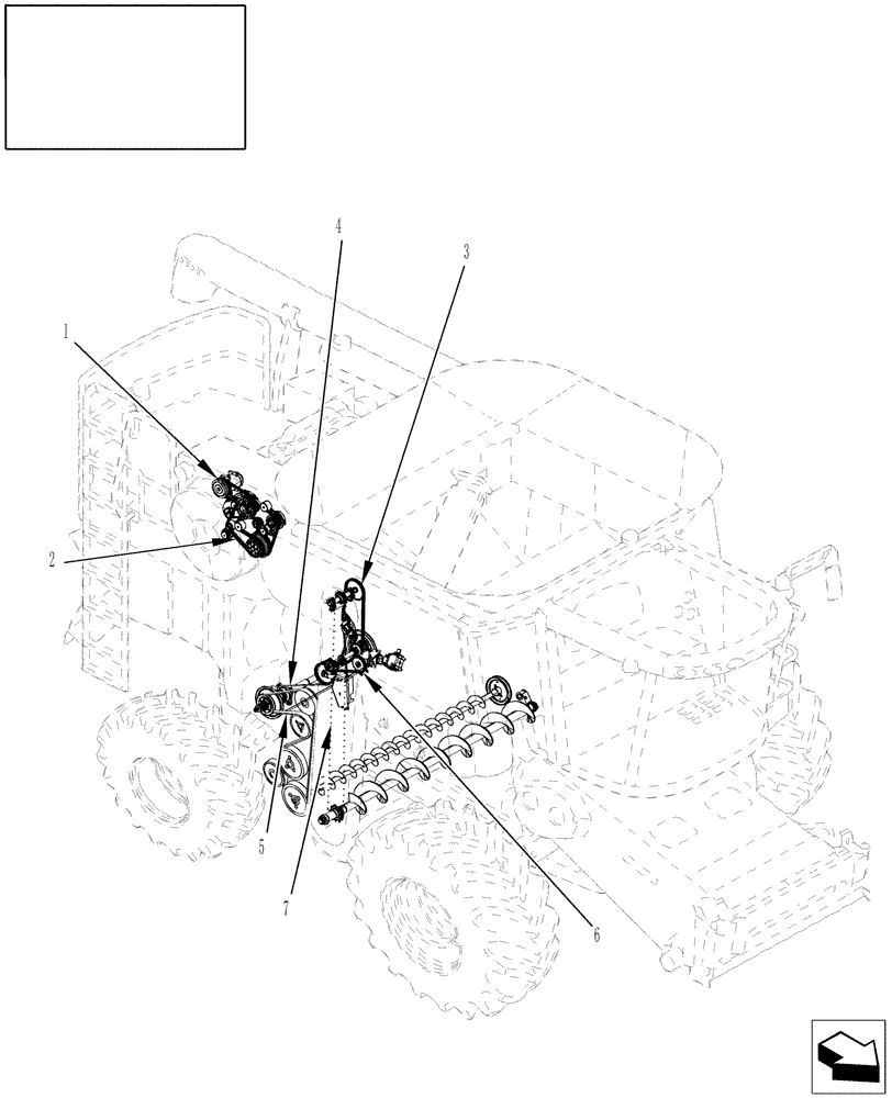 Схема 87109130, CASE IH AFX8010, розділ 01 · BELTS & CHAINS - RIGHT SIDE