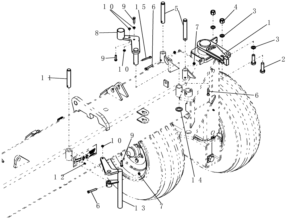 Схема 88044, CASE IH 900, розділ 39.100.07 · LOCKING CASTER (50') PART 1 OF 2