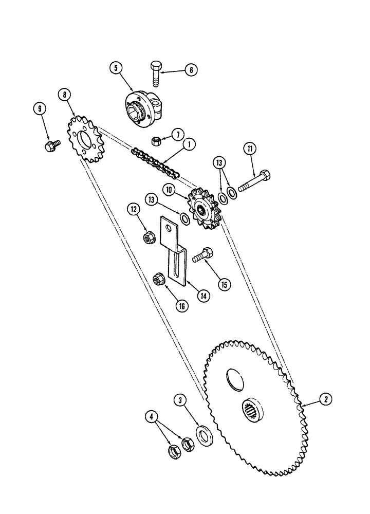 Схема 241-1316, CASE IH 1010, розділ 09C-06 · AUGER DRIVE