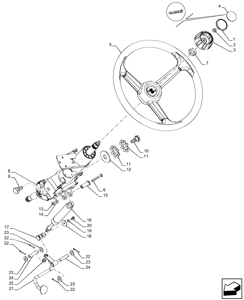 Схема 17710074, CASE IH LUXXUM 120, розділ 41.101.010 · VAR - 331444, 332147, 332194, 333444, 335434, 336434, 336730, 339434, 341464, 390424 - CLUTCH, PEDAL; (VAR) 331444372, 332147372, 332194372, 333444372, 335434372, 336434372, 336730372, 339434372, 341464370, 390424372