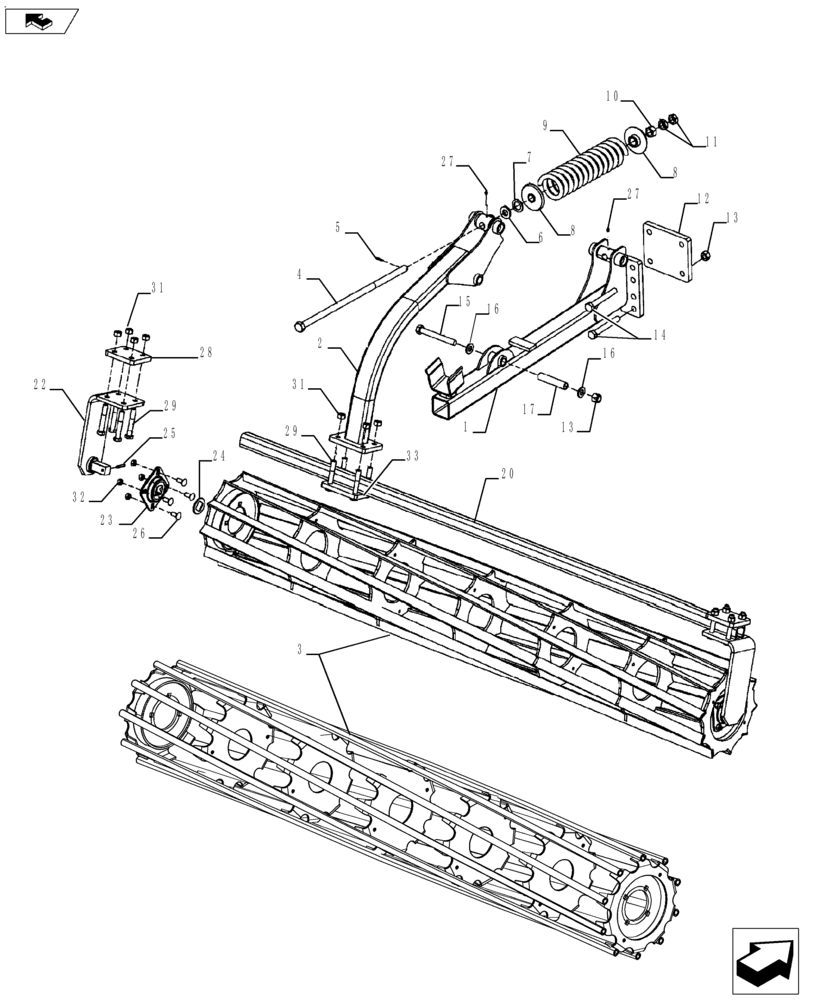 Схема 84499383, CASE IH 330 TRUE-TANDEM, розділ 75.200.18 · BASKET HARROW PARTS BREAKDOWN 2009 AND AND AFTER MODELS