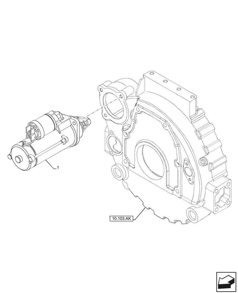 Схема 5801577137, CASE IH F4HGE613R V004, розділ 55.201.010 · STARTER MOTOR