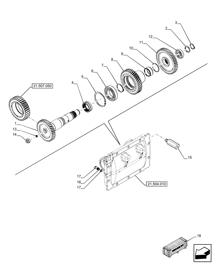 Схема 87562562, CASE IH PUMA 240 CVX, розділ 21.507.060 · VAR - 391138, 758022, 759053 - TRANSMISSION, REVERSE SHAFT; (VAR) 332342600, 332342601, 337427600, 337427601, 337433600, 337433601, 338963600, 338963601, 341732600, 341732601, 392138600, 392138601