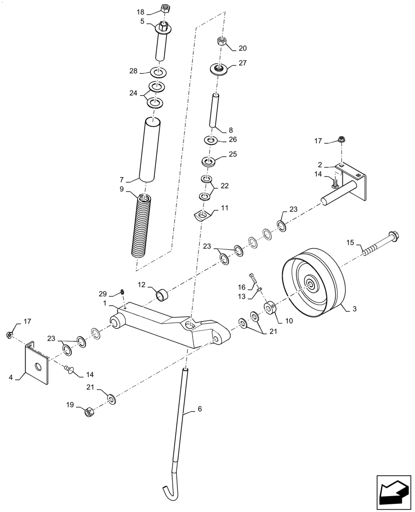 Схема 176579C1, CASE IH 7150, розділ 60.110.030 · IDLER, FEEDER; (VAR) 425081146, 425082076, 425083076, 425086126, 425087086, 425088086, 425125076, 425126086