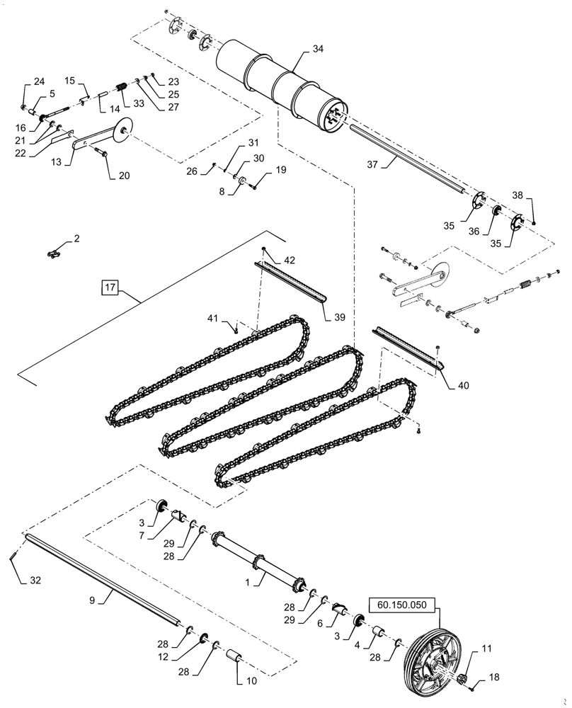 Схема 84122242, CASE IH 7150, розділ 60.150.010 · FEEDER CONVEYOR, STANDARD; (VAR) 425081146, 425082076, 425083076