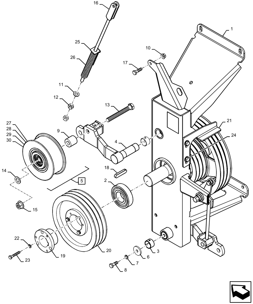 Схема 420434, CASE IH 8250, розділ 73.210.013 · JACKSHAFT, LEFT SIDE; (VAR) 425605056, 425606086, 425744006, 425744016, 425746006, 425747006, 425752006, 425752016, 425753006, 425753016, 425754006, 425754016, 425758006, 425758016, 425759006, 425759016, 727234006