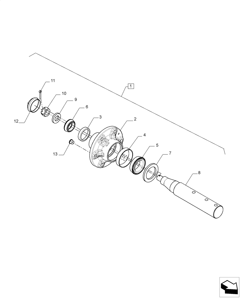 Схема 199955, CASE IH 4F35, розділ 58.130.070 · WHEEL HUB; (Prod Date) after 01-SEP-2019; (VAR) 726467027, 726467047, 726467067, 726467087