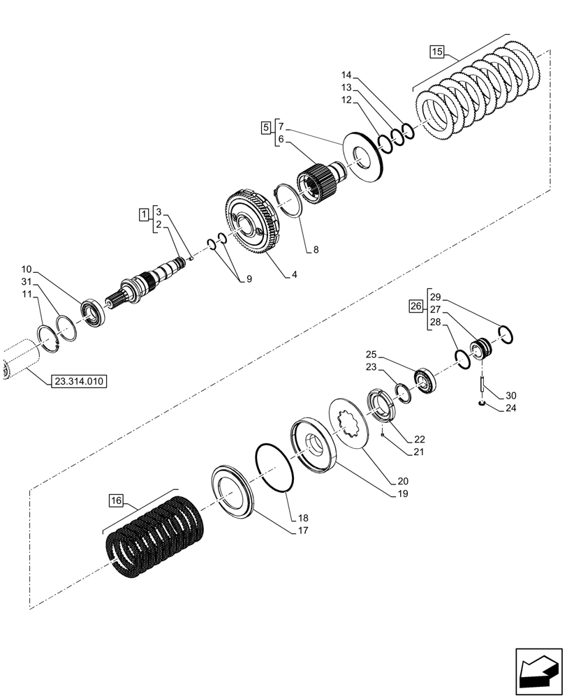 Схема 14453080, CASE IH PUMA 175, розділ 23.202.010 · VAR - 391138, 758022, 758870 - 4WD ENGAGEMENT CLUTCH CONTROL, CVT; (VAR) 332342912, 332342913, 332342914, 332342915, 338963911, 338963912, 338963913, 392138912, 392138913, 392138914, 392138915