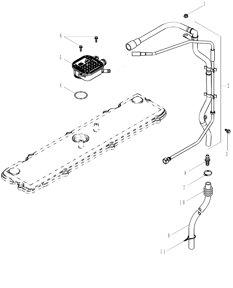 Схема 87338649, CASE IH MAGNUM 335, розділ 02-23 · CRANKCASE, BREATHER