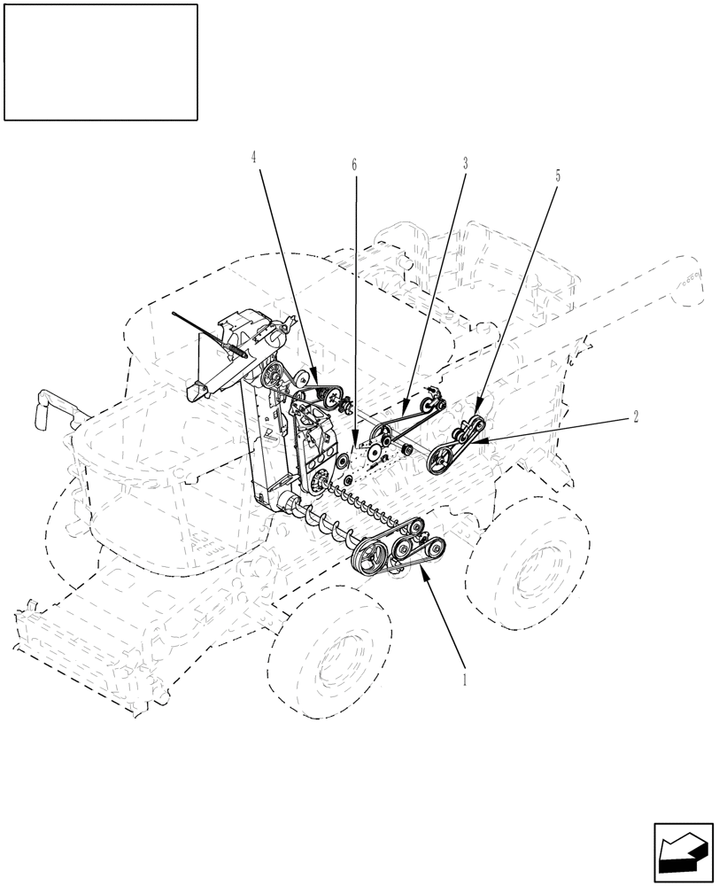 Схема 86976208, CASE IH AFX8010, розділ 02 · BELTS & CHAINS - LEFT SIDE