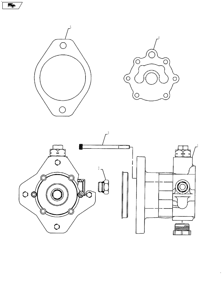 Схема 144169C2, CASE IH 635, розділ 29.212.06 · HYDROSTATIC CHARGE PUMP